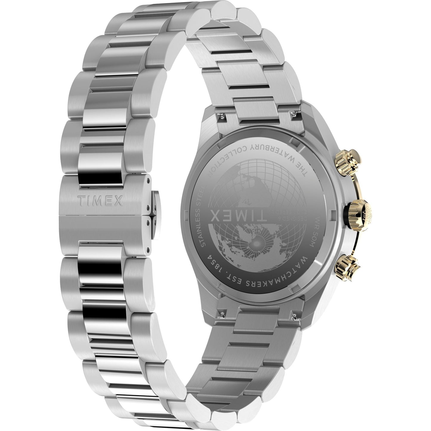 TIMEX Waterbury Black Round Dial Analog Men's Watch - TW2Y24000UJ