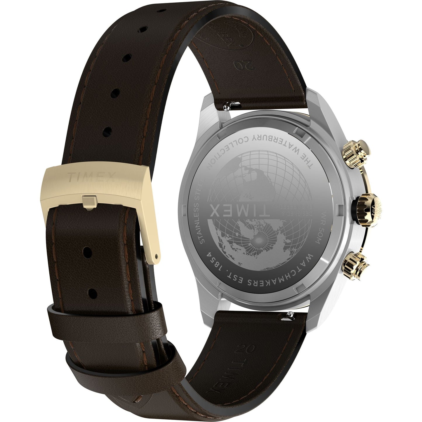TIMEX Waterbury Black Round Dial Analog Men's Watch - TW2Y24100UJ
