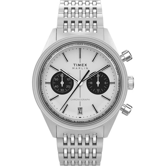 TIMEX Marlin Jet Silver Round Dial Analog Men's Watch - TW2Y24600IK