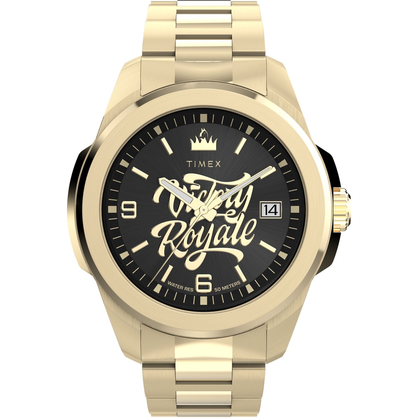 Timex x Fortnite Essex Round Black Dial Quartz Analog Watch