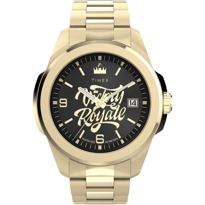 Timex x Fortnite Essex Round Black Dial Quartz Analog Watch