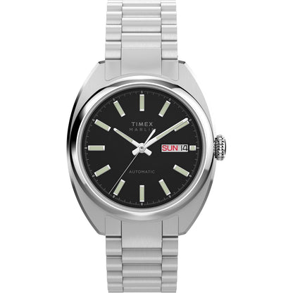 Timex Marlin Tonneau 37mm Black Dial Mechanical Automatic Men Watch - TW2Y65000IK