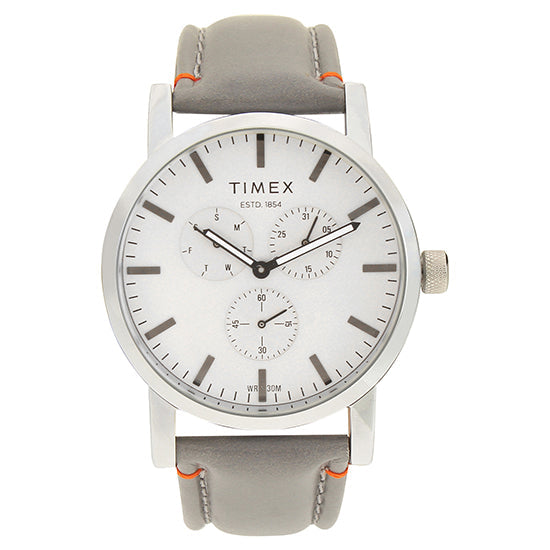 Timex Fashion Men's Grey Dial Round Case Multifunction Function Watch -TWEG16609