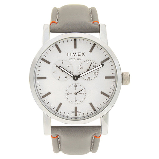 Timex Fashion Men's Grey Dial Round Case Multifunction Function Watch -TWEG16609