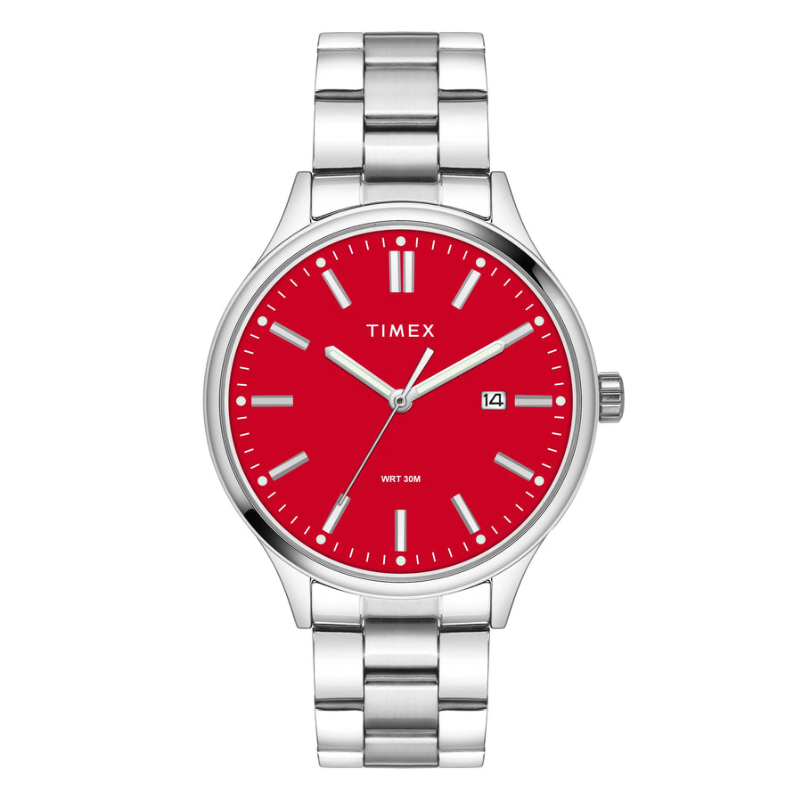 Timex Men Red Round Dial Analog Watch