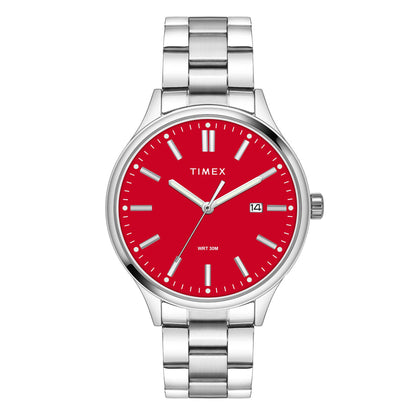 Timex Men Red Round Dial Analog Watch