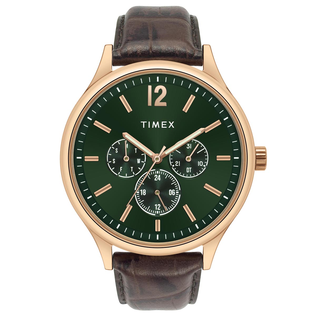 Timex Men Green Round Dial Analog Watch