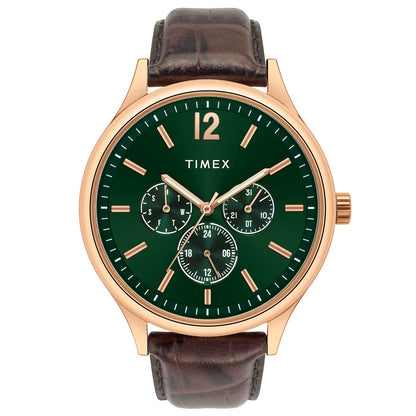 Timex Men Green Round Dial Analog Watch