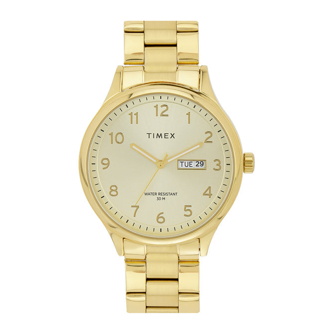 TIMEX Men Champagne Round Dial Analog Watch - TWEG18442