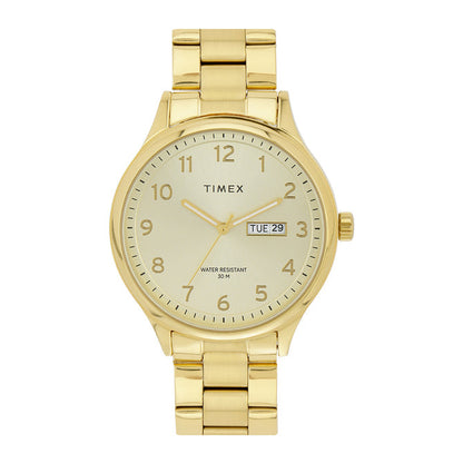 TIMEX Men Champagne Round Dial Analog Watch - TWEG18442