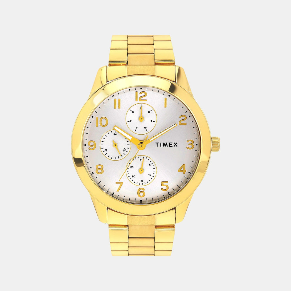 Timex ASTROLOGICAL Full Arabic Silver Dial Men's Watch TWEG18524