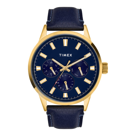 Timex Men Blue Round Multifunction Dial Watch