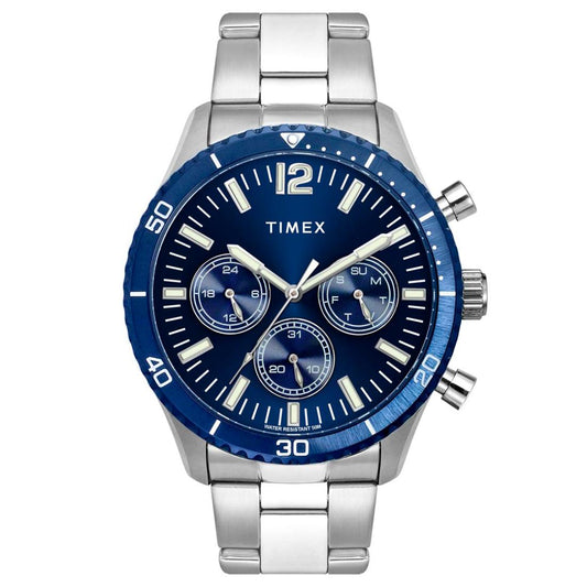 Timex Men 43 mm Size Blue Dial Analog Watch- TWEG22203