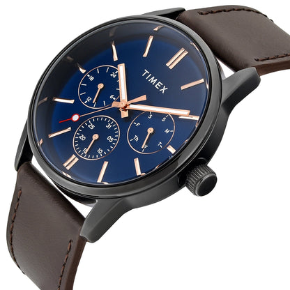 Timex Trendline Round 41mm Blue Dial Analog Men Watch - TWEG25515