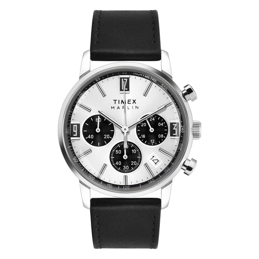 TIMEX MARLIN Silver-Tone Round Dial Analog Men's Watch - TWEG26703