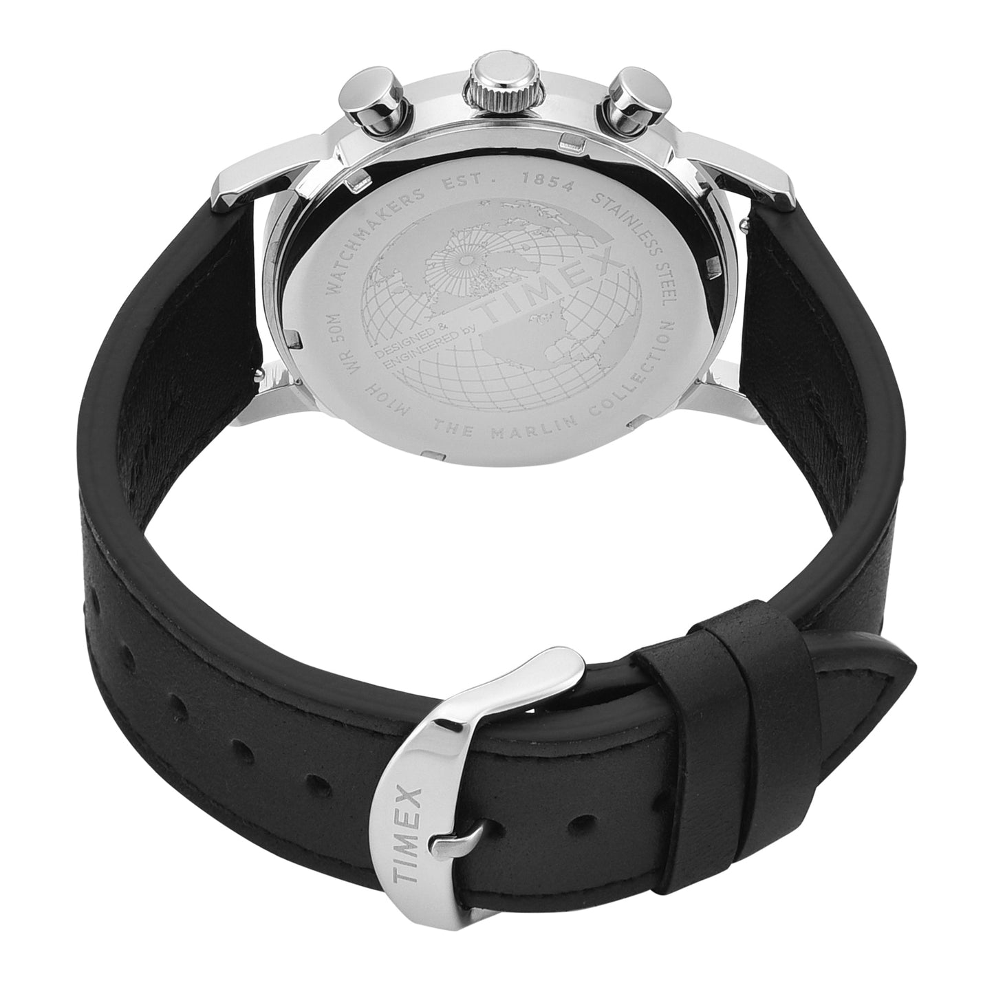 TIMEX MARLIN Silver-Tone Round Dial Analog Men's Watch - TWEG26703