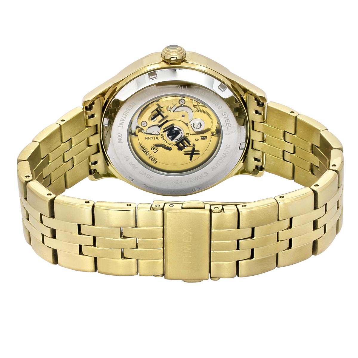 TIMEX Round Champagne Dial Analog Automatic Men's Watch - TWEG27600