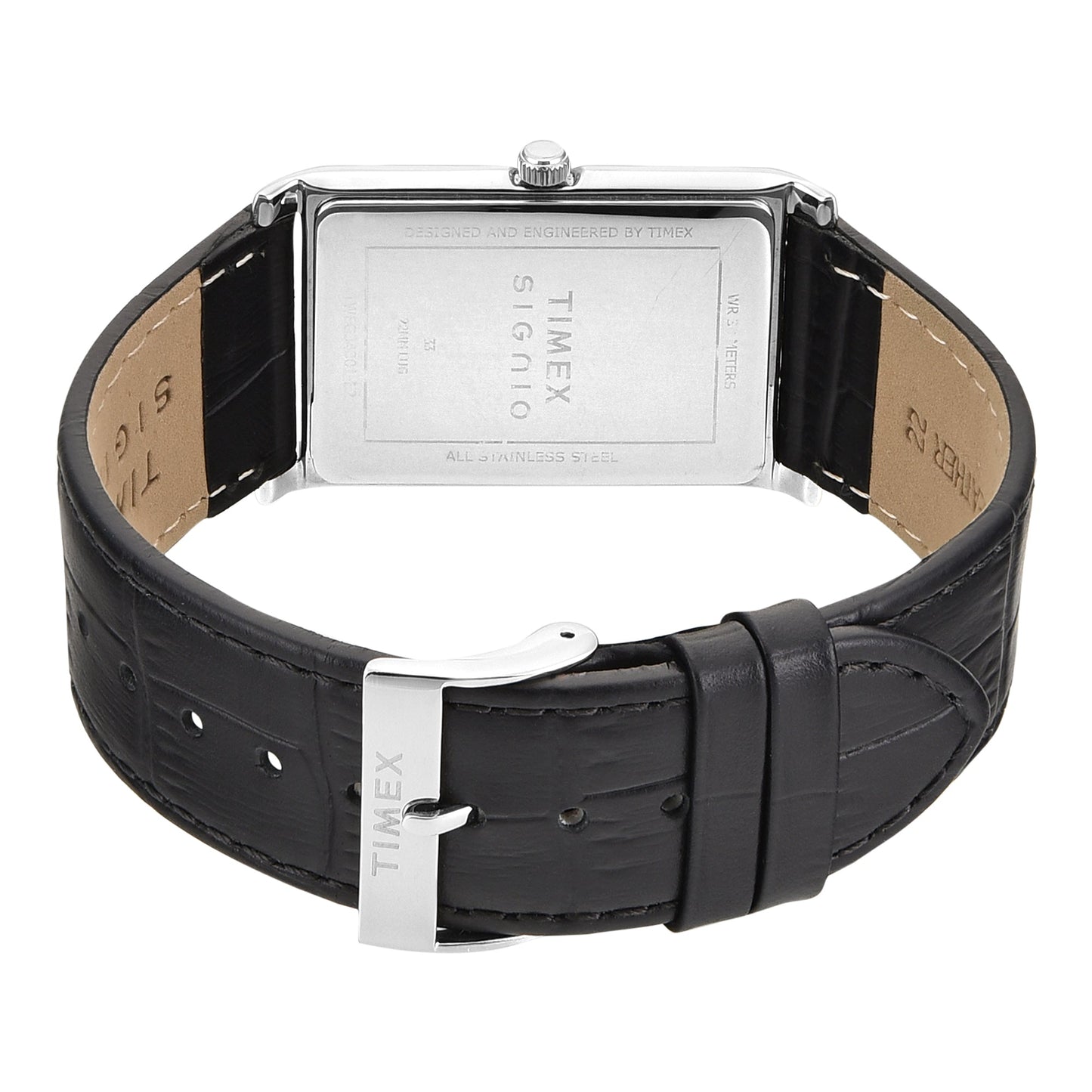 Timex Signio Rectangle 28mm Silver Dial Analog Men Watch - TWEG34301