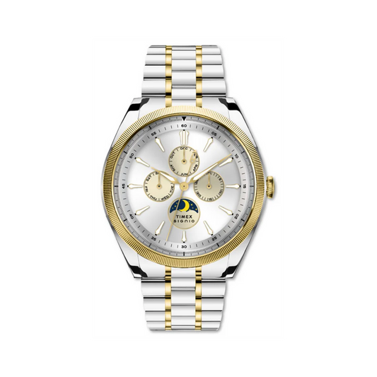 Signio Men Quartz Silver Dial Multi-Function Stainless Steel Watch TWEG34401