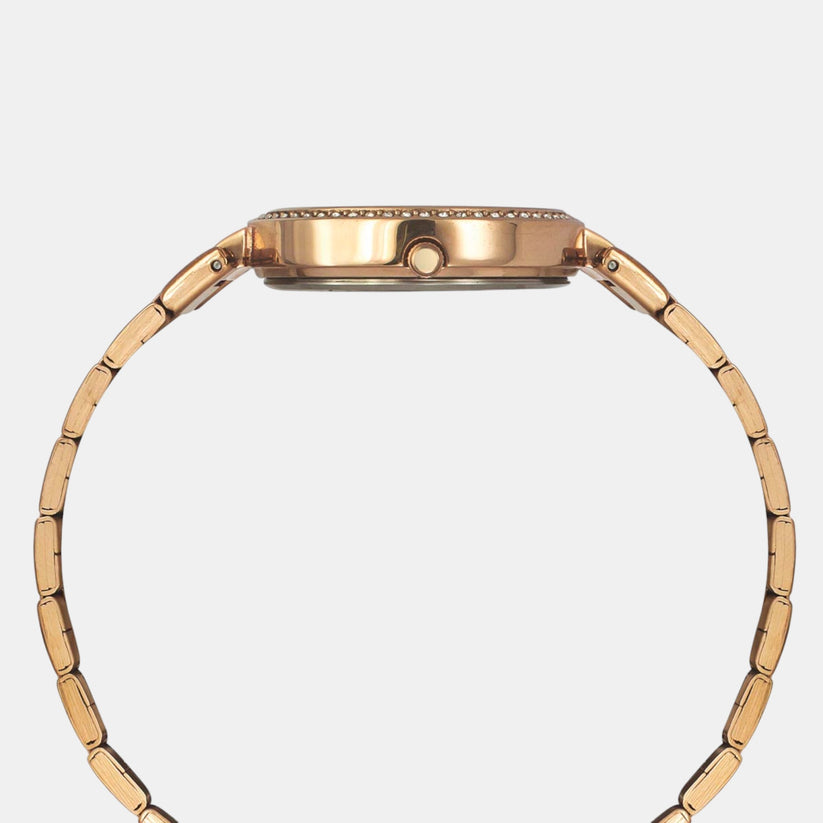 Fashion Women Quartz Silver Dial Multi-Function Stainless Steel Watch TWEL18702