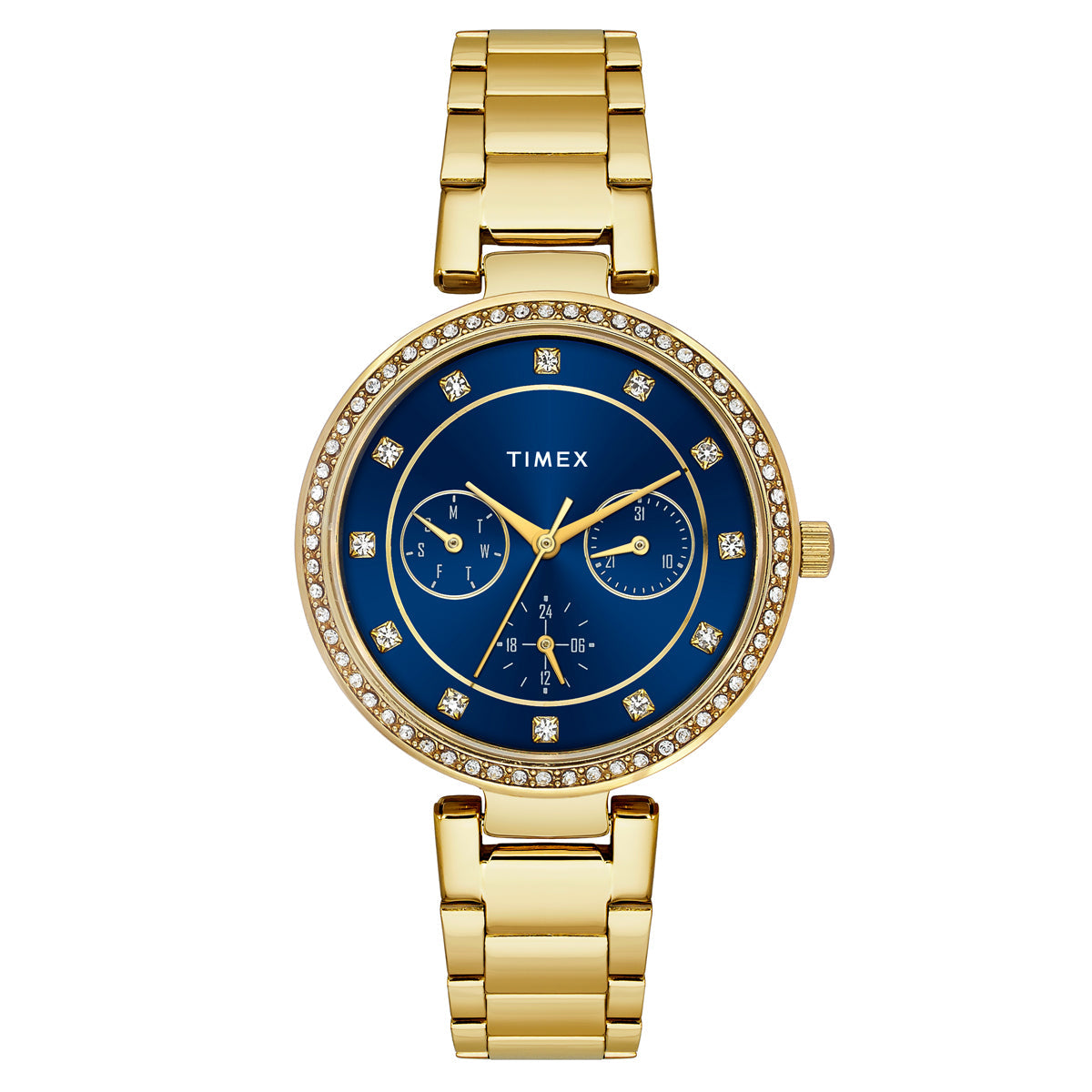 TIMEX Blue Round Dial Analog Women's Watch - TWEL18709