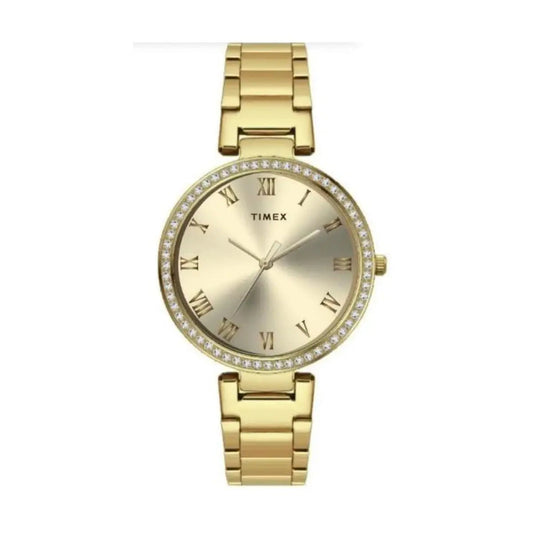 TIMEX Analog Watch for Woman with Round Dial & Water Resistant Women's Wrist Watches
