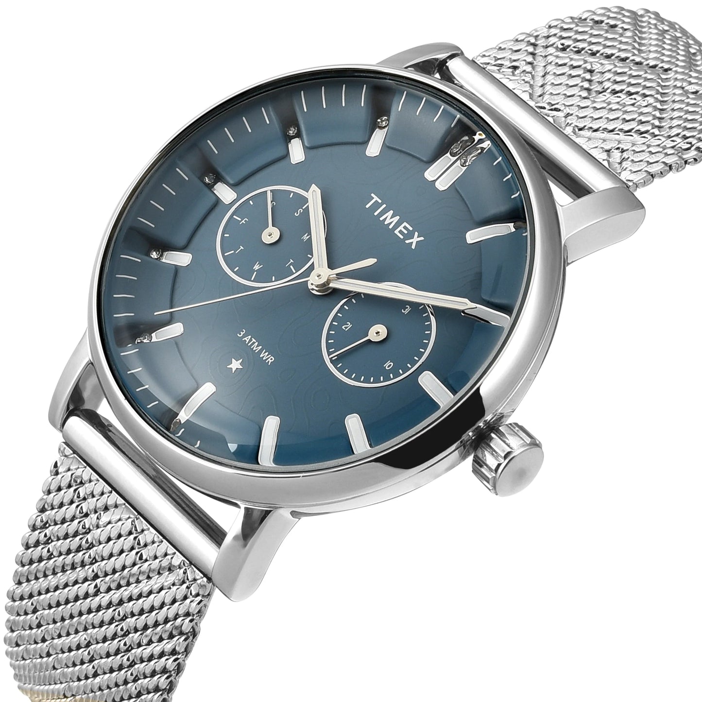 Timex Cosmic Typography Eve Blue Dial Women's Watch - TWEL20301