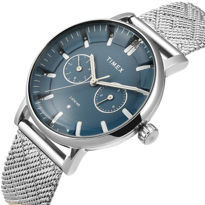 Timex Cosmic Typography Eve Blue Dial Women's Watch - TWEL20301