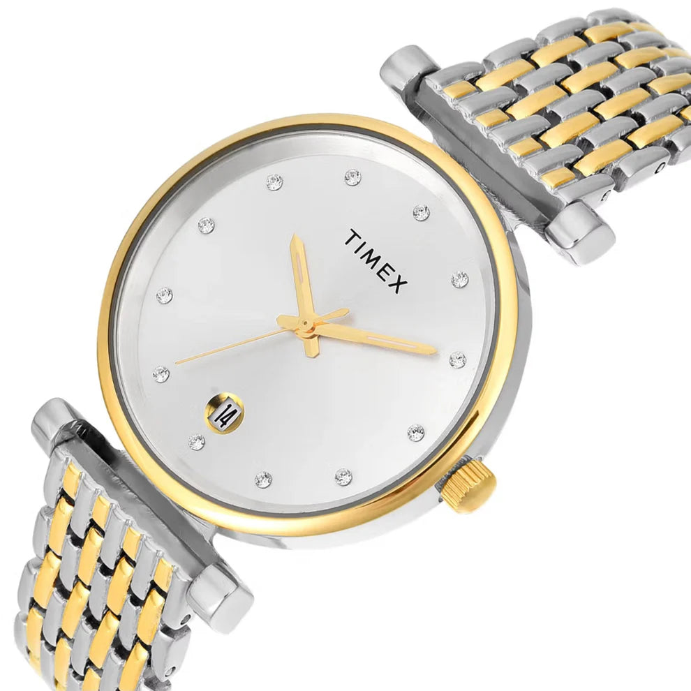 Timex Women Silver Dial Analog Watch - TWEL21602