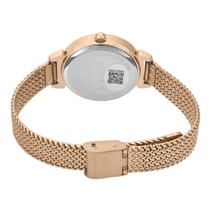 Timex Trendline Round 32mm Rose Gold Dial Analog Women Watch - TWEL22304