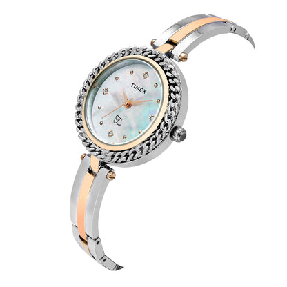 TIMEX Fria White Round Dial Analog Women's Watch - TWEL24102