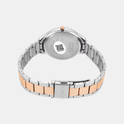 Trendline Women Quartz Pink Dial Analog Stainless Steel Watch TWTL12114
