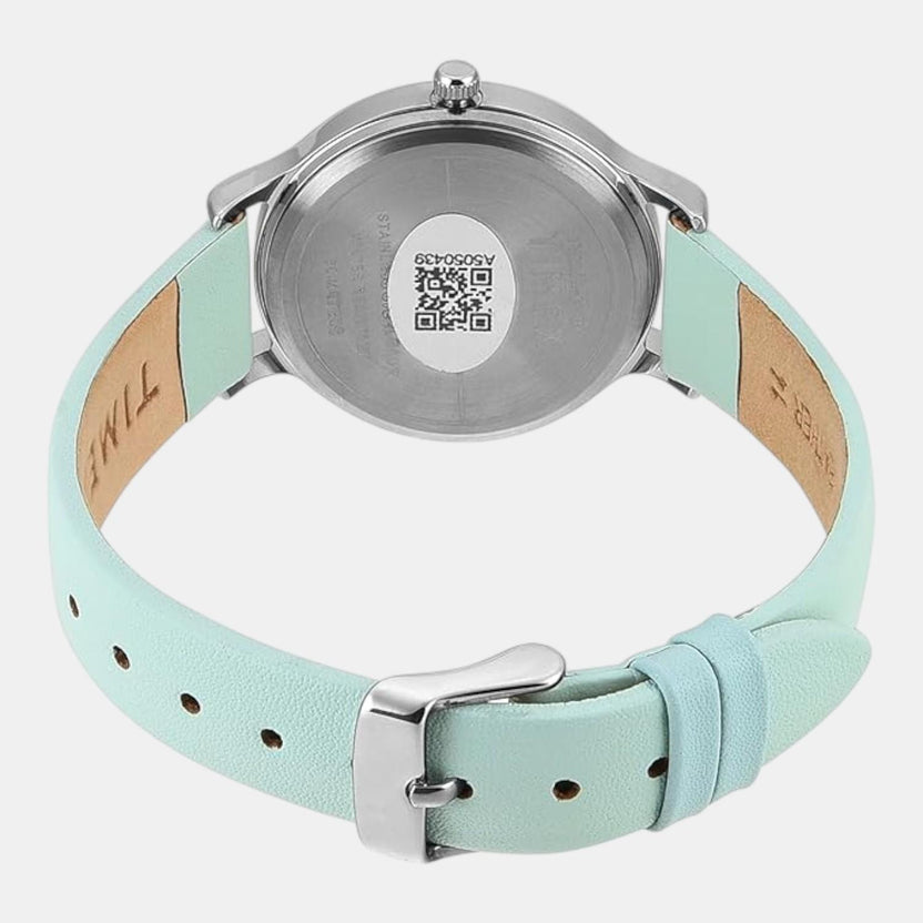 Classics Women Quartz Blue Dial Analog Leather Watch TWTL12308