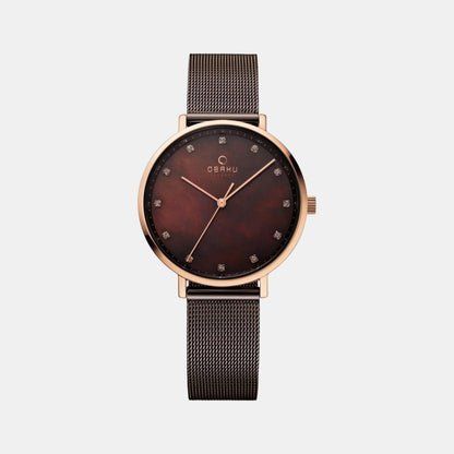 Obaku V186LXCWRN Ladies Watch - Vest