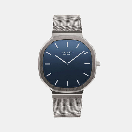 Oktant Men Quartz Blue Dial Analog Stainless Steel Watch V253GXJLMJ