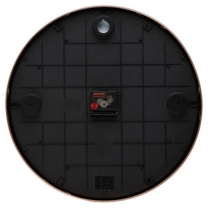 Titan Metallic Wall Clock White Dial with Rose Gold Sleek frame and Silent Sweep Technology - 40.0 cm x 40.0 cm (Large)