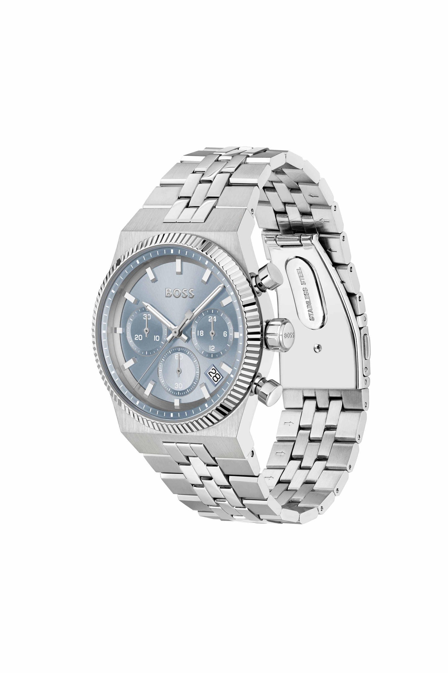 Candor Prime Blue Dial Stainless Steel Analogue Watch For Men - 1514306