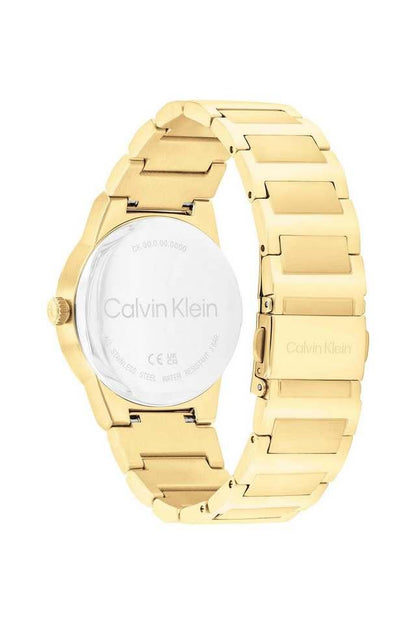Linear Elegance Quartz Basic Slim Grey Round Dial Women's Watch - 25100082