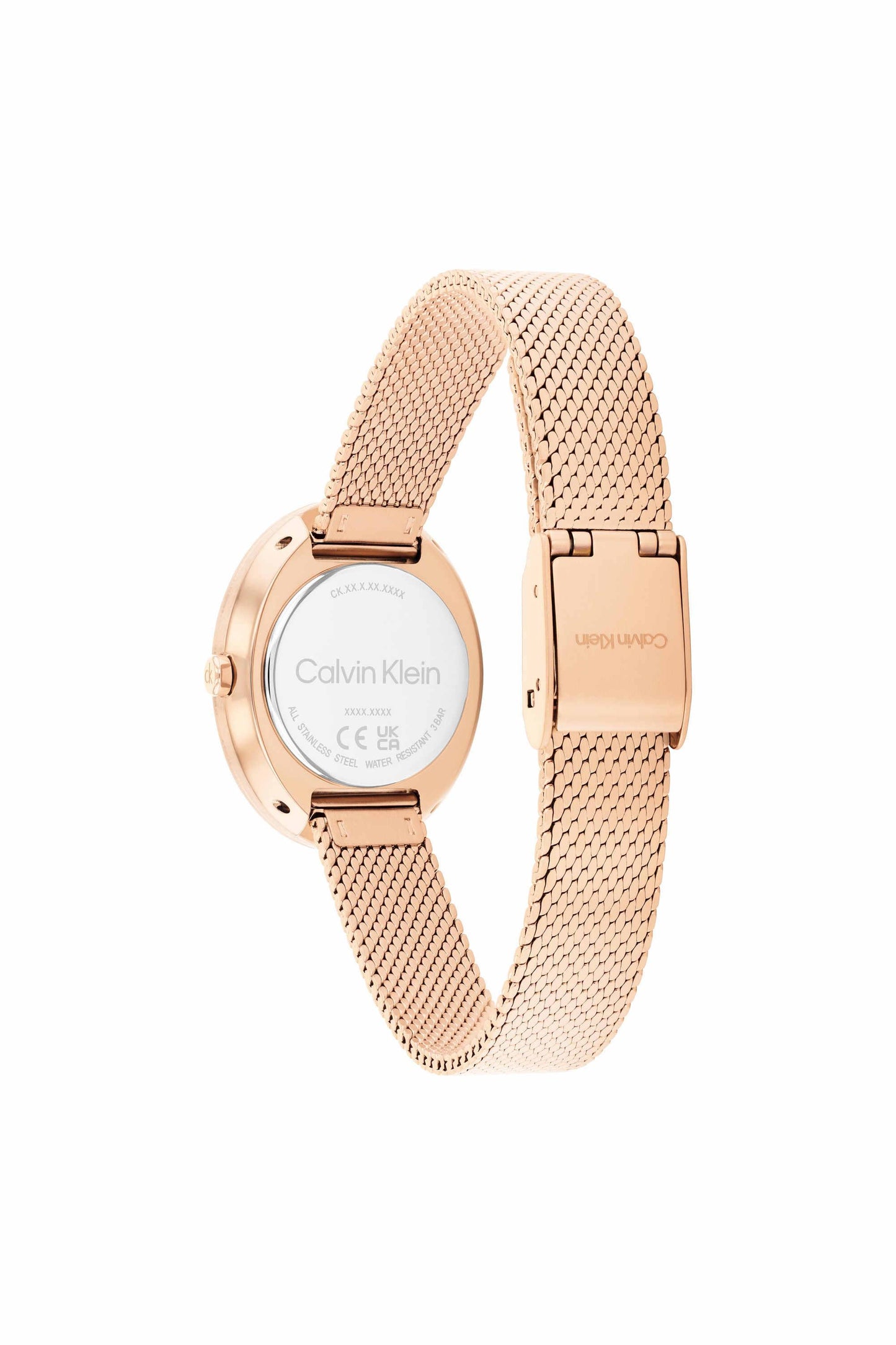 Twisted Bezel Women Quartz Carnation Gold Dial Analog Stainless Steel Watch 25100153
