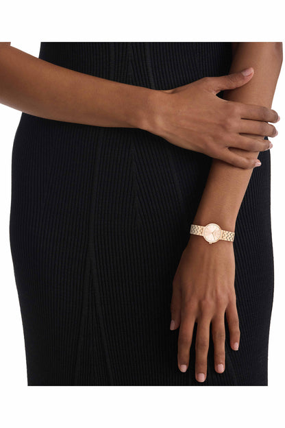 Forme Women Quartz Gold Dial Analog Stainless Steel Watch 25100185