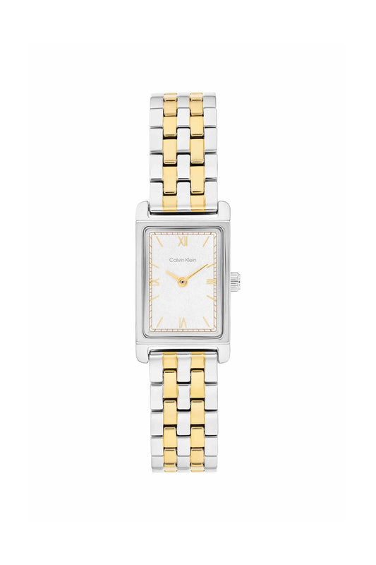 Ck Light Women Quartz White Dial Analog Stainless Steel Watch 25100199