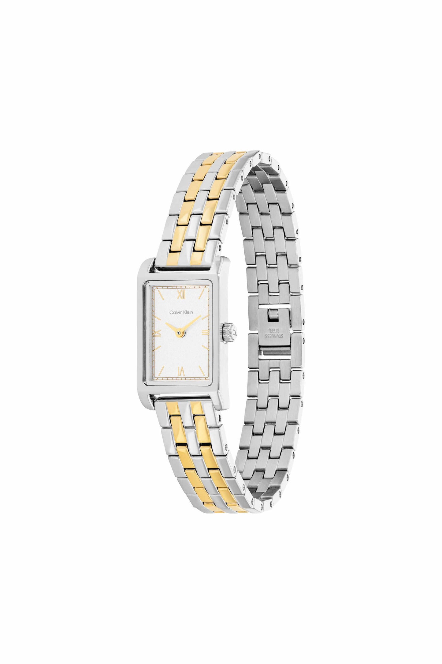 Ck Light Women Quartz White Dial Analog Stainless Steel Watch 25100199