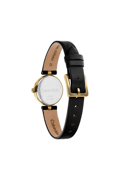 Gleam Women Quartz Black Dial Analog Leather Watch 25100230