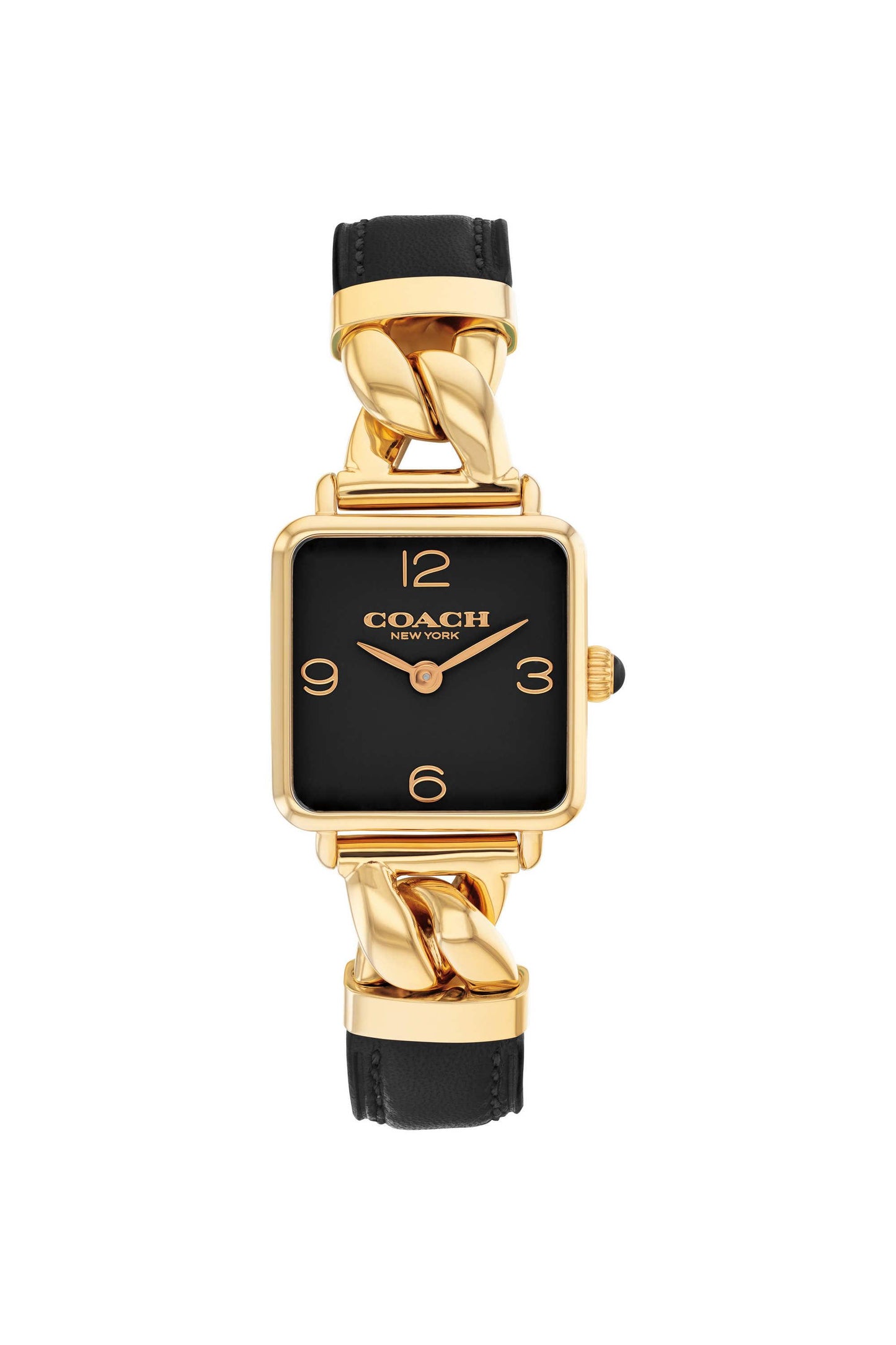 Cass Black Dial Leather Analogue Watch For Women 14504356