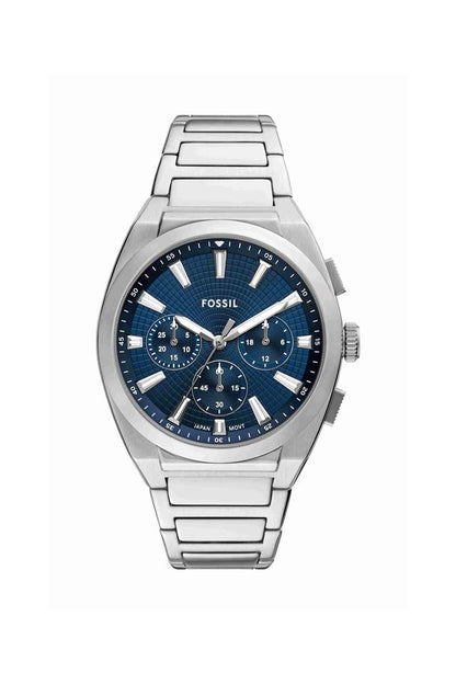 Everett 44 mm Blue Dial Stainless Steel Chronograph Watch for Men - FS6104I