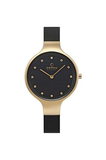 Obaku Denmark
Womens Sky Medallion Black Dial Stainless Steel Analog Watch - V173LXGBMB