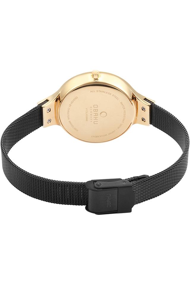 Obaku Denmark
Womens Sky Medallion Black Dial Stainless Steel Analog Watch - V173LXGBMB