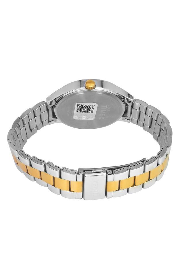 Mens 43 mm Black Dial Stainless Steel Analog Watch - TWEG18425