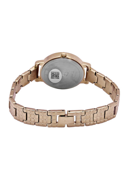 Fria Women Quartz Ivory Dial Analog Brass Watch TWEL23902