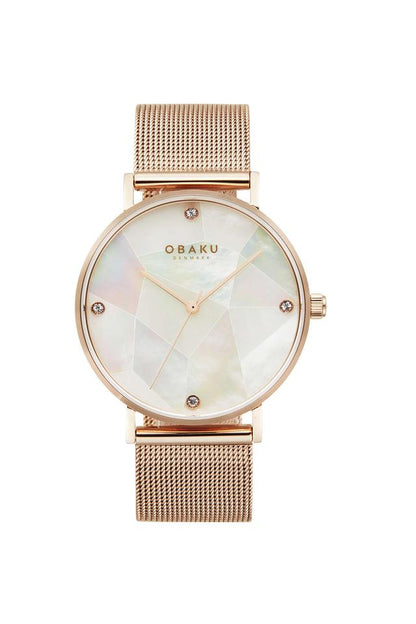 Obaku Denmark
Mosaik Rose 37 mm Silver Dial Stainless Steel Analogue Watch for Women - V268LXVWMV
